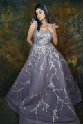 Chandrika Embellished Ball Gown in Lavender — view 1