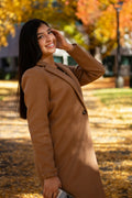 Dalchini Camel Overcoat in Camel — view 1