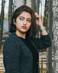Devdar Knit Cardigan in Bottle Green — view 1