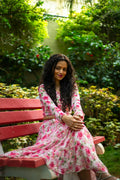 Gulaab Rose-Print Midi in Pink — view 1