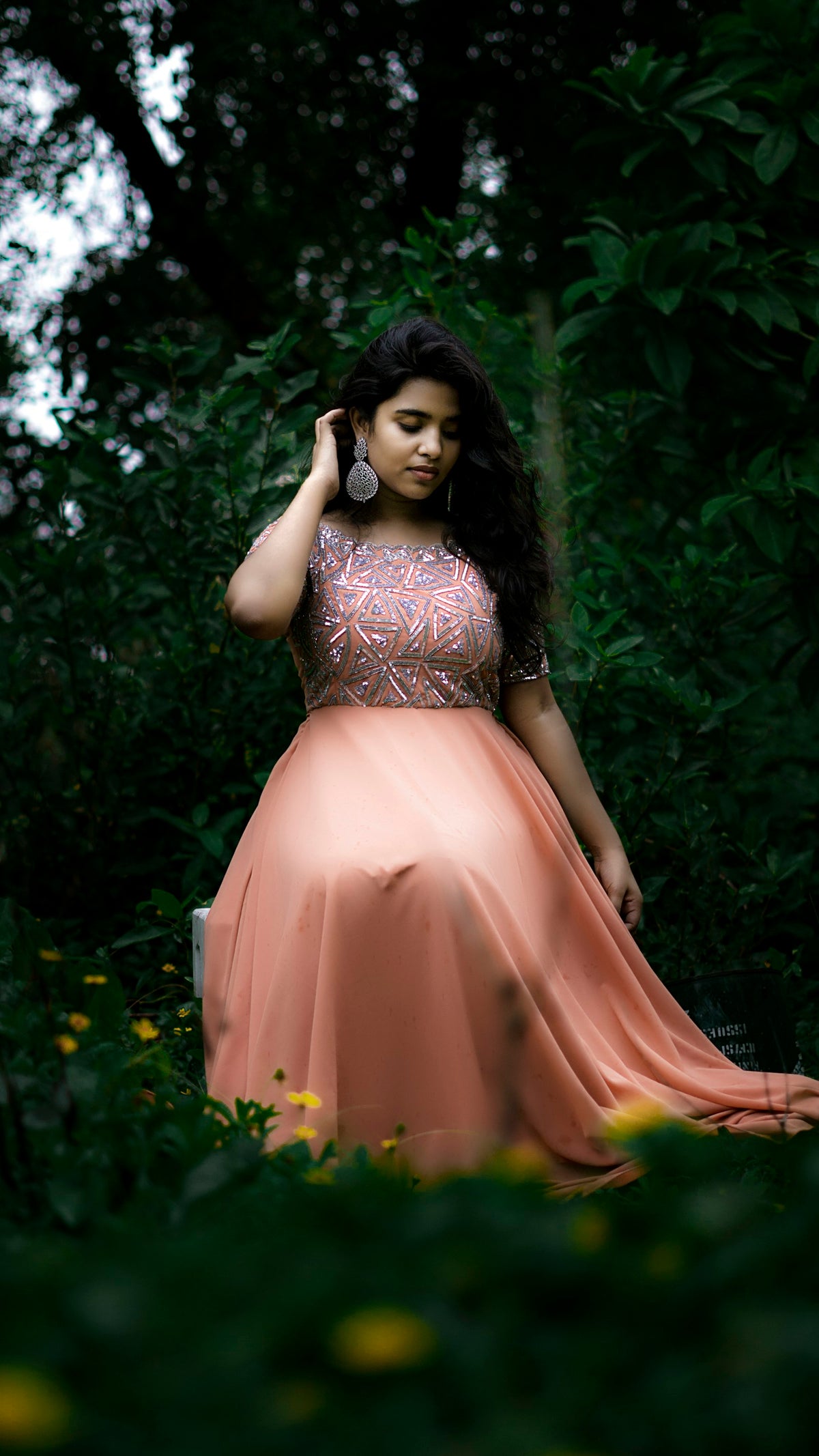 Gulaab Tulle Gown in Blush — view 1