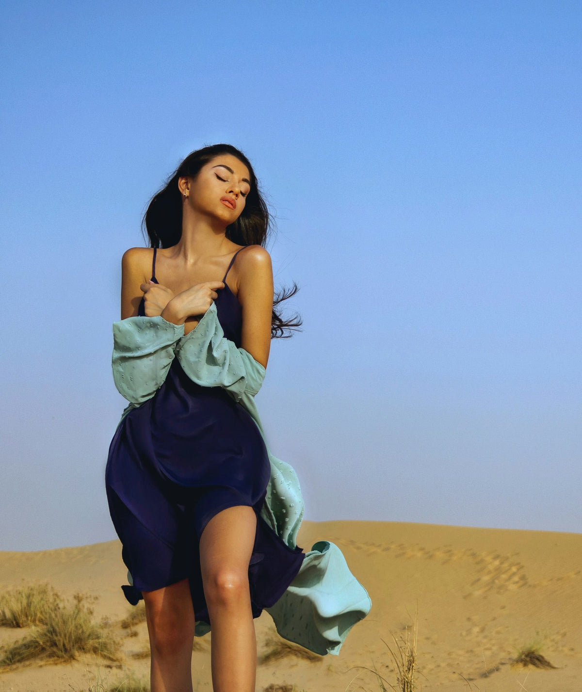 Indigo Slip Mini in Indigo — view 1