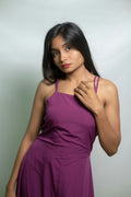 Jamuni Strappy Slip Maxi in Purple — view 1