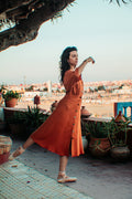 Kesar Button-Down Maxi in Rust — view 1