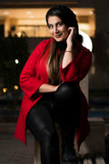 Lal Boyfriend Coat in Red — view 1