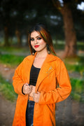 Santra Tailored Coat in Orange — view 1